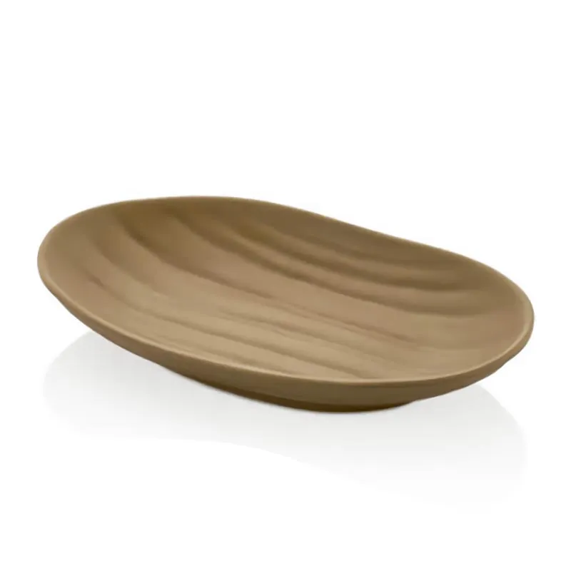 Külsan Thermoset Tabak, Elips, 18.3x11.5 cm, Sütlü Kahve