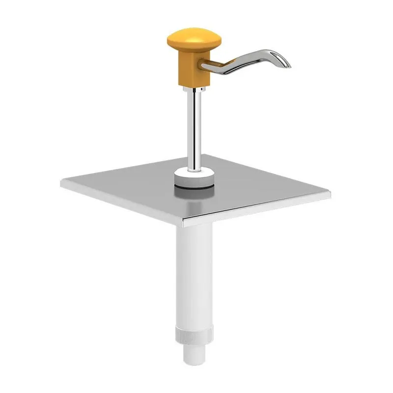 Kalando KD-002 Basmalı Paslanmaz Çelik Sos Pompa Ünitesi, GN 1/6, Sarı