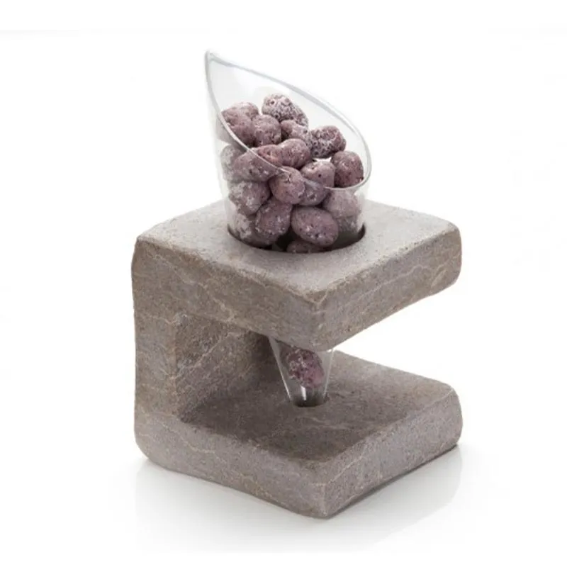 100% Chef Dondurma Külah Standı, Mermer, 8x8x8.5 cm