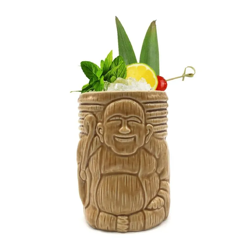 Baristic Buddha Tiki Mug, 380 cc, Kahverengi