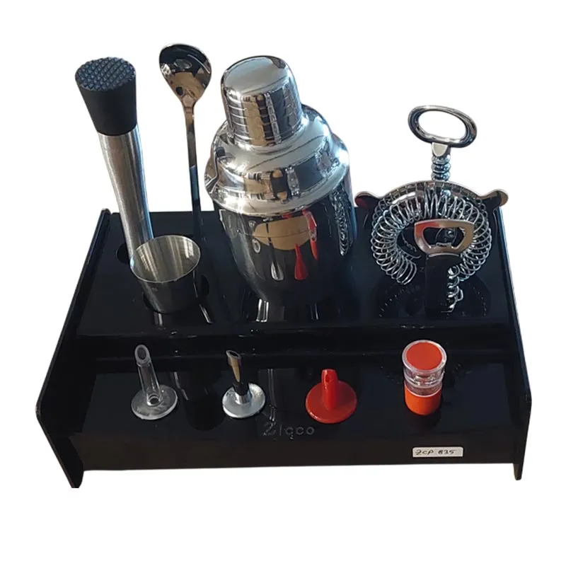 Zicco ZCP-835 Bar Kokteyl Seti, Çelik Shakerlı, 11 Parça