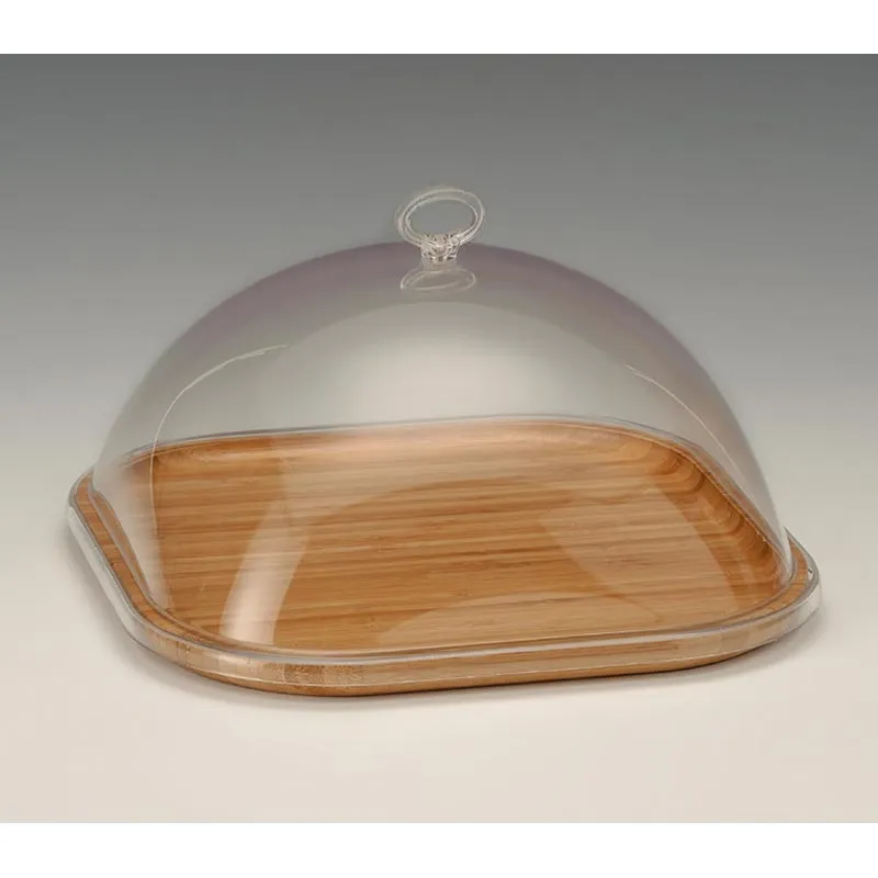 Zicco ZCP-696 Akrilik Kapaklı Ahşap Altlı Fanus, 25x25 cm