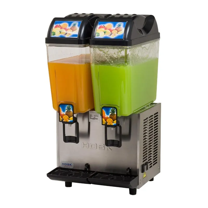 Hosk İkili Limonata Şerbet Makinesi, Şerbet+Şerbet, 2x20 L, Inox