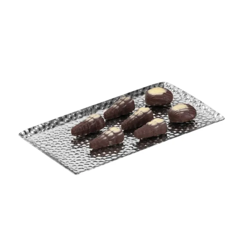 Zicco CPY.2 Çelik Çikolata Teşhir Tepsisi, 11x25 cm