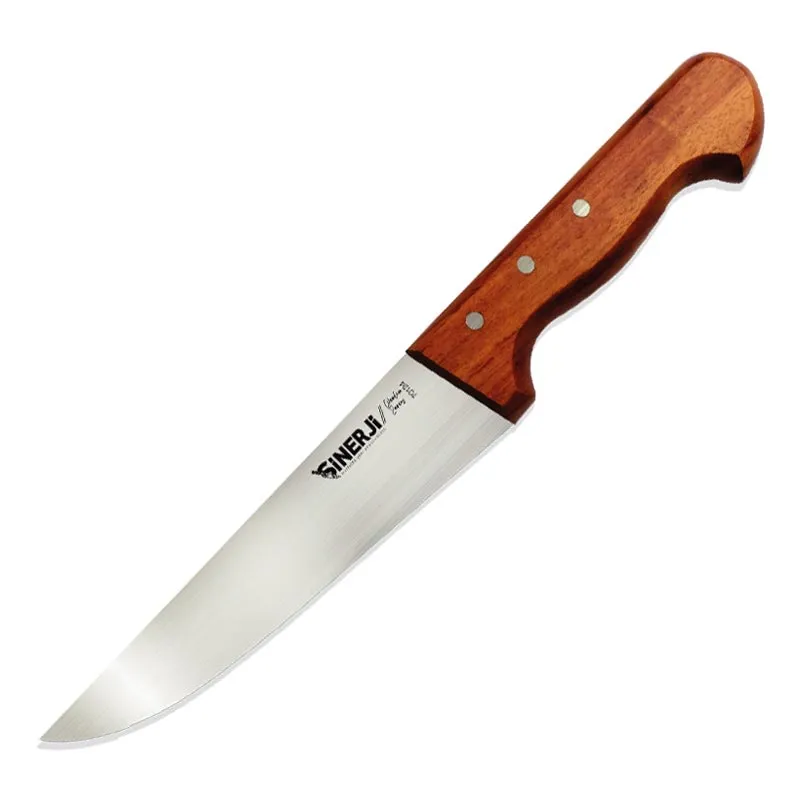 Sinerji Wooden No 4 Gül Saplı Kasap Bıçağı, 21 cm