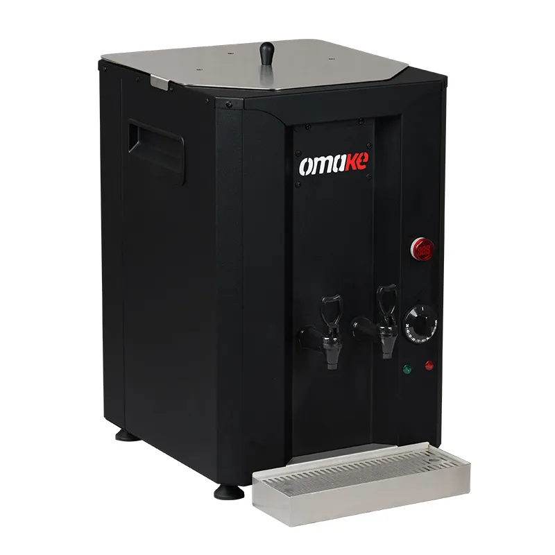 Omake İçten Demlikli Çay Kazanı, 40 L, Elektrikli, Siyah