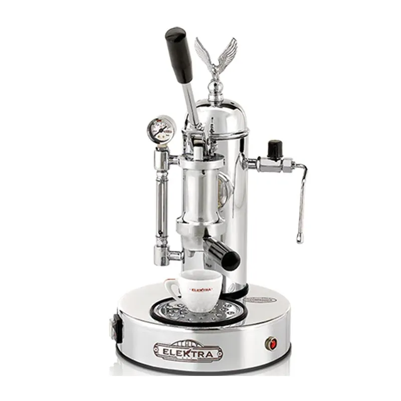 Elektra Micro Casa Leva S1C Yarı Otomatik Espresso Kahve Makinesi, Krom