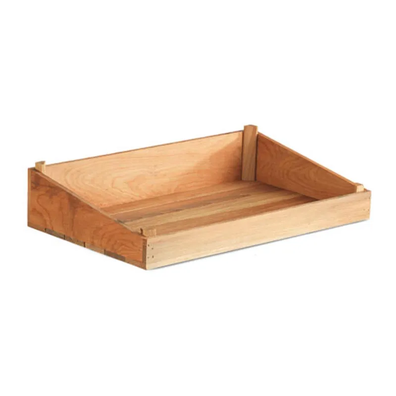 Biradlı GRV-1878 Ahşap Açık Büfe Sunum Sepeti, 50x30 cm