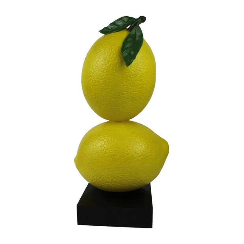 Biradlı GRV-G118 Dekoratif 2'li Limon , 21x18x55 cm