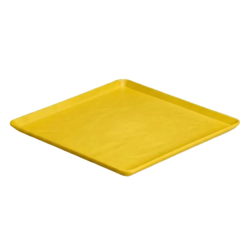 Zicco K-9250 Taş Model Melamin Teşhir Tepsisi, 29x29 cm, Sarı