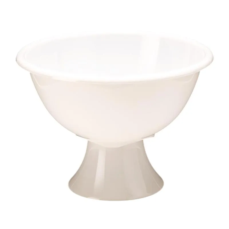Zicco ZCP-514 Ayaklı Polikarbon Teşhir Kasesi, 45 cm, Beyaz
