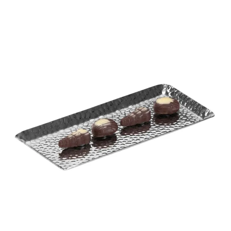 Zicco CPY.4 Çelik Çikolata Teşhir Tepsisi, 12x23 cm