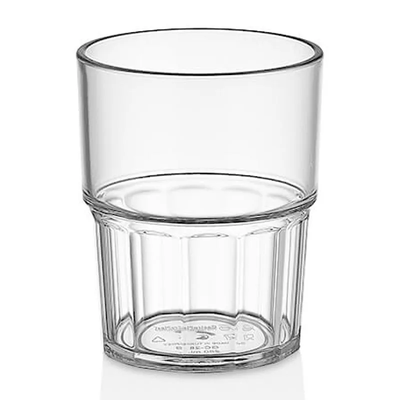 GastroCups İstiflenebilir Bardak, 250 ml, Polikarbonat, Şeffaf
