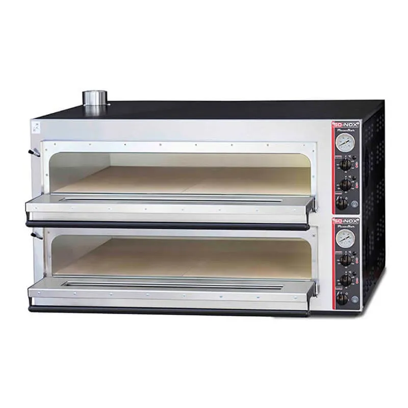 Soinox P99 30 cm x 9+9 Pizza Kapasiteli Çift Katlı Pizza Fırını, Elektrikli