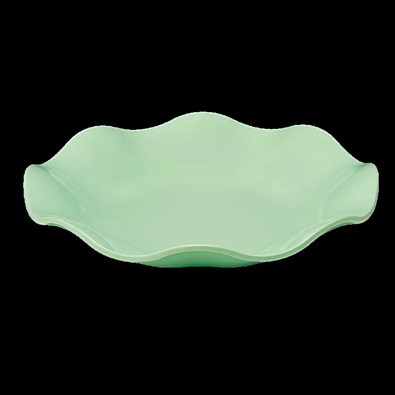 Zicco K-1043 Melamin Papatya Teşhir Tabağı, 45x7 cm, Yeşil