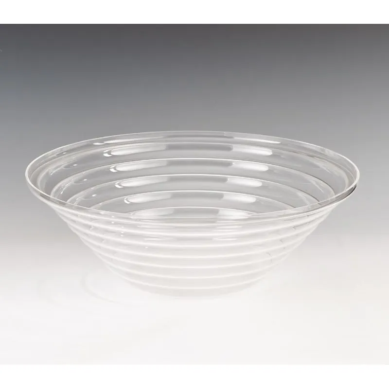 Zicco ZCP-423 Akrilik Yivli Kase, 34 cm, Şeffaf