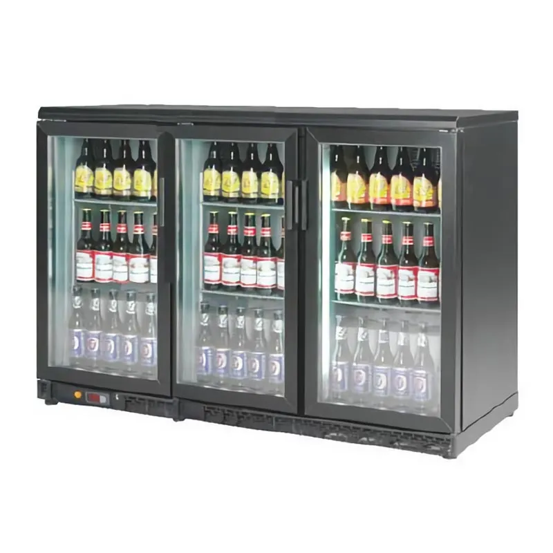 By Kitchen DBB-350 Bar Arkası Şişe Soğutucu Dolap, 3 Kapılı, 1350x570x895 mm