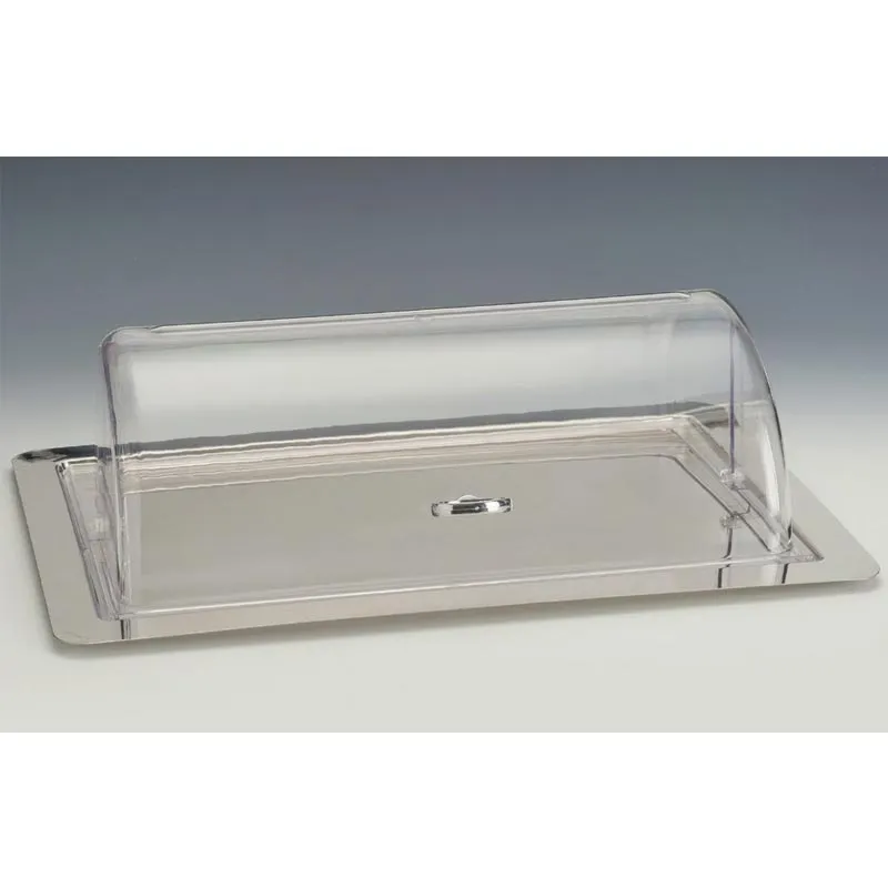 Zicco ZCP-770 Polikarbon Rolltop Kapaklı Çelik Tepsili Muhafaza Kabı, GN 1/1, 62x42 cm