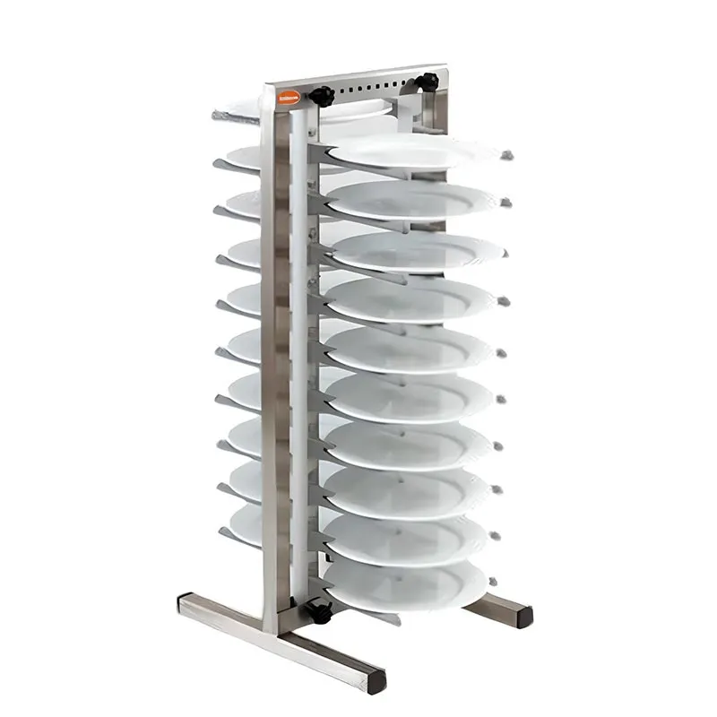 GastroPlast TIS-20 Tabak İstif Standı, 20 Tabaklık, 720x720x1820 mm