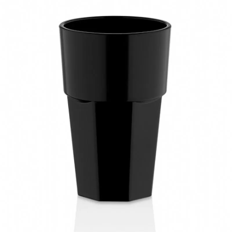 GastroCups GC-22 Polikarbonat Casablanca Bardak, 400 ml, Siyah
