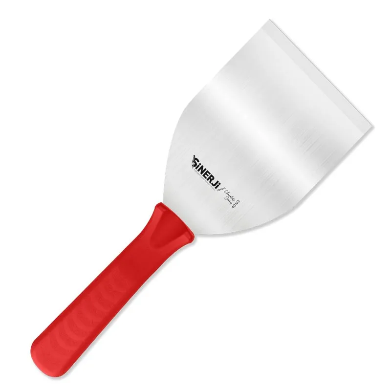 Sinerji Chocolate No 3 Plastik Saplı Spatula, 13 cm, Kırmızı