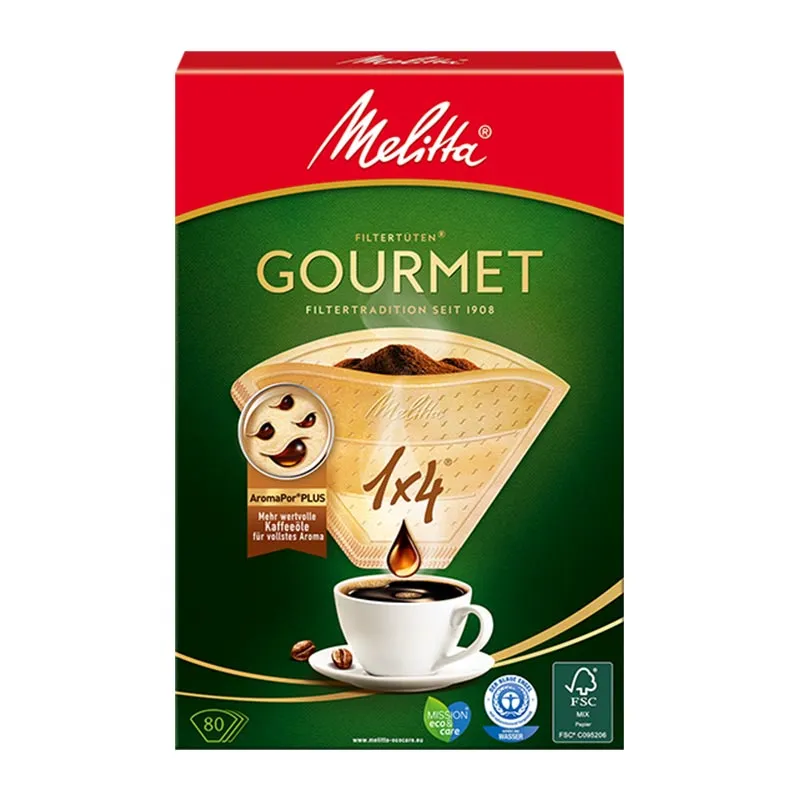 Melitta 1x4 Gourmet Kahve Filtre Kağıdı