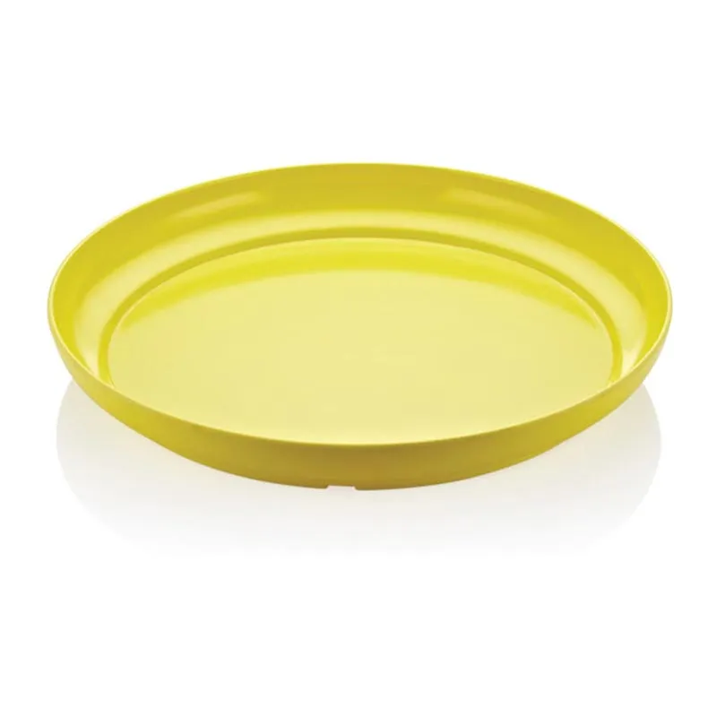 Biradlı FTS-1960 Yuvarlak Melamin Teşhir Tepsisi, 39x5 cm, Sarı