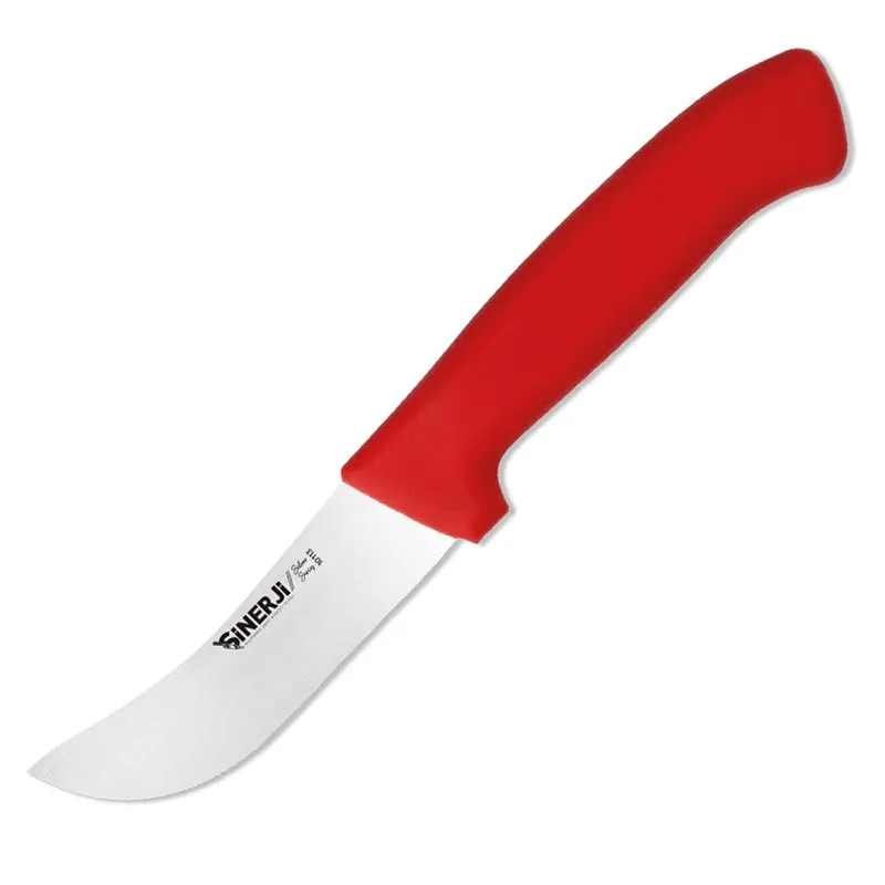 Sinerji Silver Plastik Saplı Kombina Bıçağı, 12 cm, Kırmızı