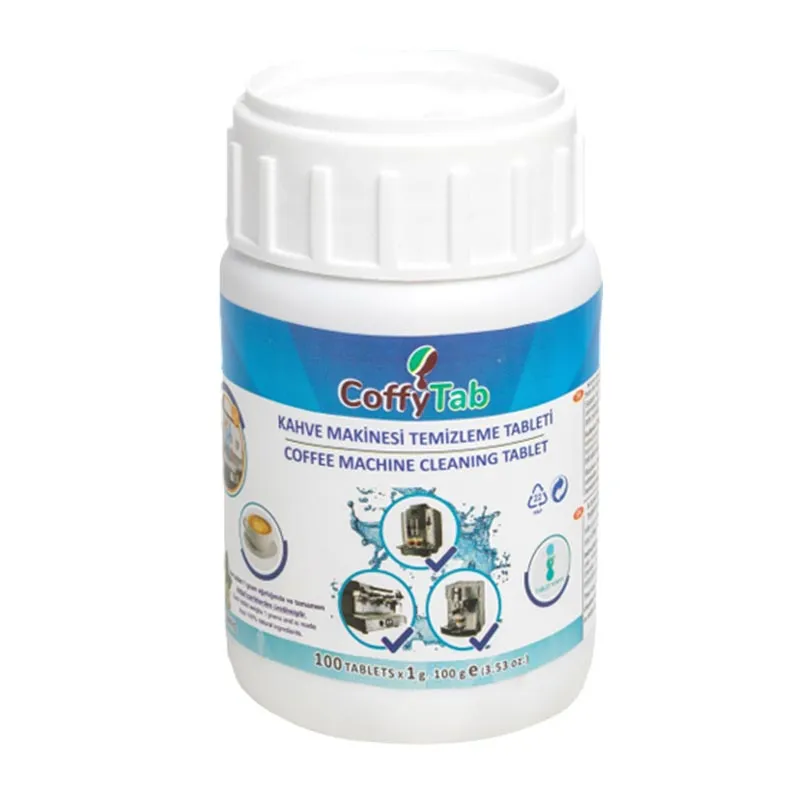 CoffyTab A001-1 Kahve Makinesi Temizleme Tableti, 100 Adet