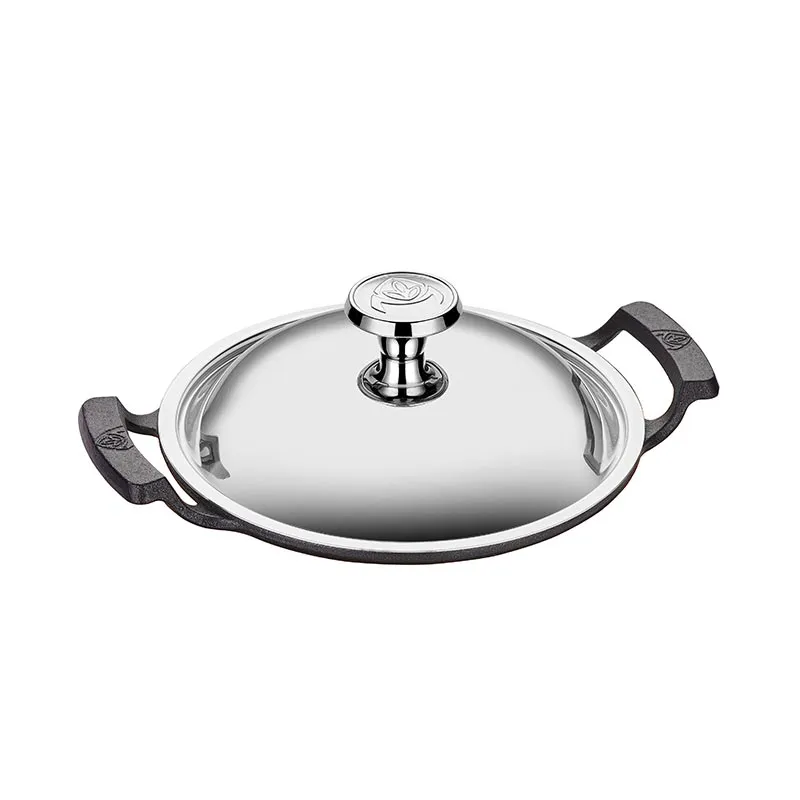Altınbaşak Döküm Demir Kavurma Sacı+Kapak, 20 cm