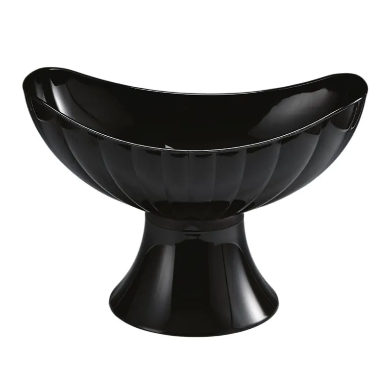 Zicco ZCP-476 Polikarbon Gondol Teşhir Kase, 42.5x25.5x29 cm, Siyah