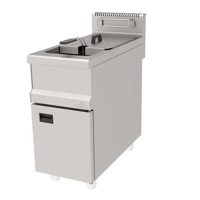 Atalay AGF-490 900 Seri Dolaplı Tek Hazneli Fritöz, 30 L, Doğalgazlı