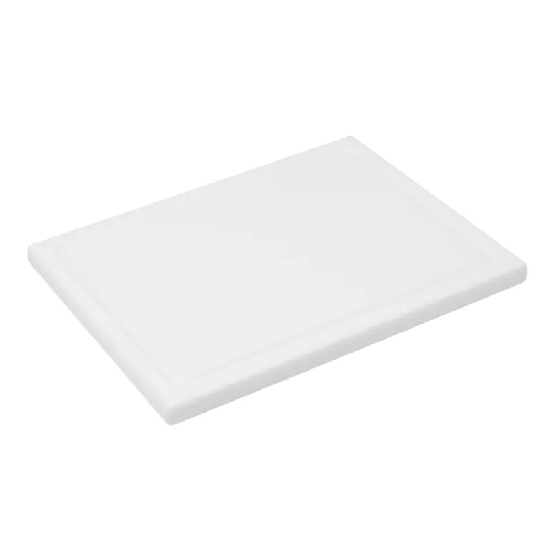 Yelkar YP 1301-3 Oluklu Yuvarlak Köşe ve Kenarlı Polietilen Kesme Levhası, 30x40x1 cm, Beyaz