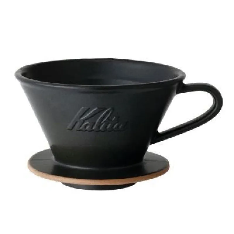 Kalita MI 185 Seramik Dalgalı Dripper, Kum Siyahı