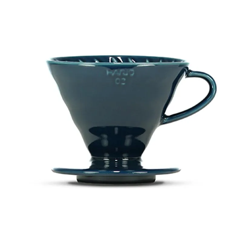 Hario VDC-02-IBU V60 02 Seramik Dripper, Indigo Mavi