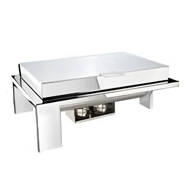 Öztiryakiler Ayaklı Dikdörtgen Chafing Dish, GN 1-1, 9 L, Jel Yakıtlı
