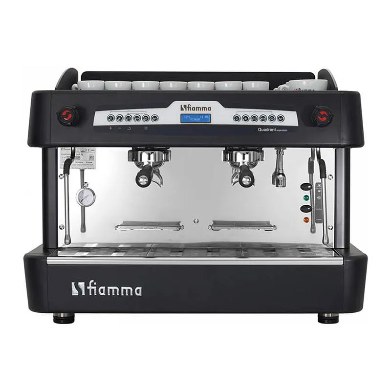 Fiamma Quadrant 2 DSP TC Espresso Kahve Makinesi, 2 Gruplu, Siyah