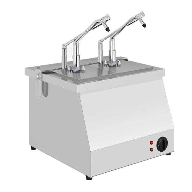 Kalando KD-021 Dijital Benmari Isıtmalı Paslanmaz Çelik Sos Pompası, GN 1/4, 2x5.25 L