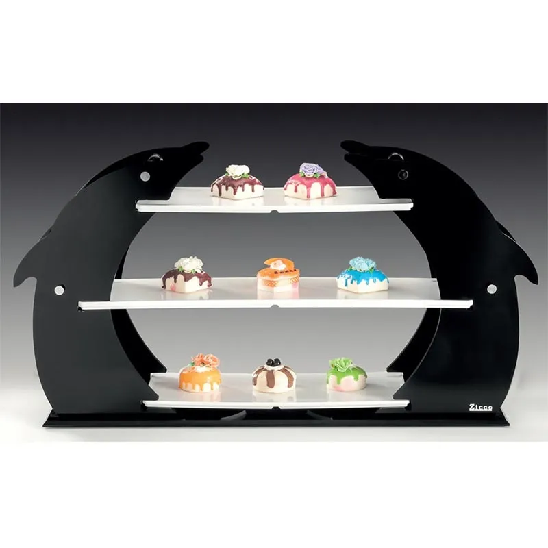 Zicco ZCP-740 Melamin Tepsili 3 Katlı Teşhir Standı, 45 cm