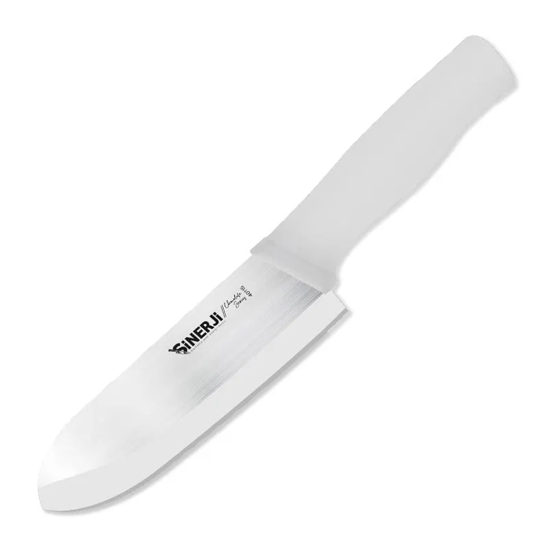 Sinerji Chocolate Plastik Saplı Baklava Bıçağı, 18 cm, Beyaz