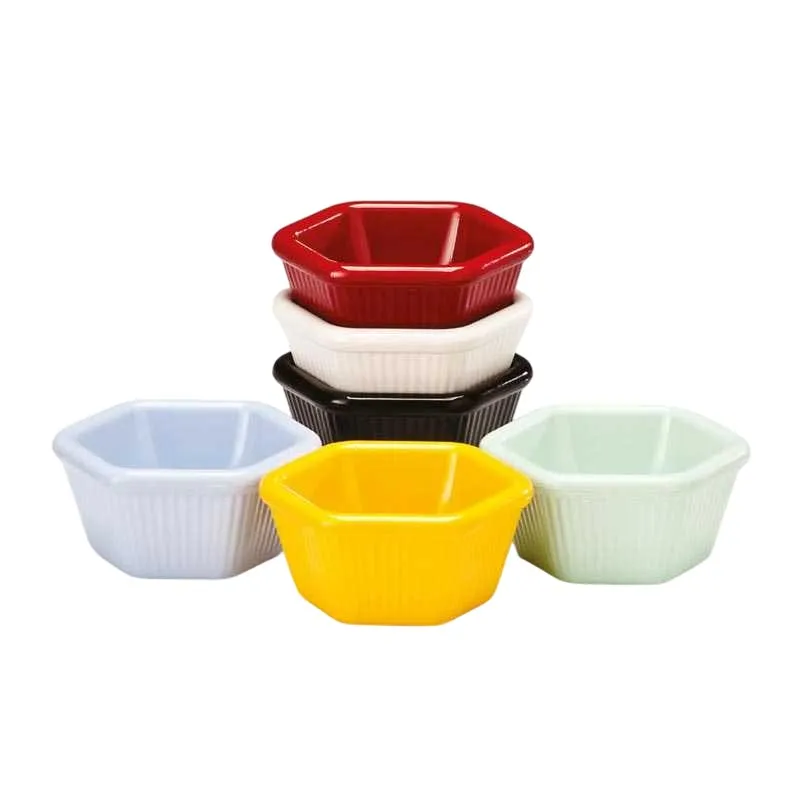Zicco K-4006 Mini Altıgen Sosluk Reçellik, 7x3 cm, Kırmızı