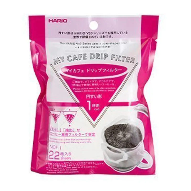 Hario MDF-1 My Cafe Dripper Filtresi, 22 Adet