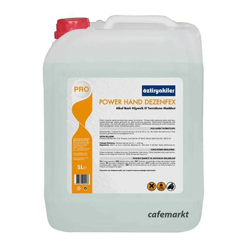 Öztiryakiler Power Hand Dezenfex Sıvı El Temizleme Maddesi, 5 L