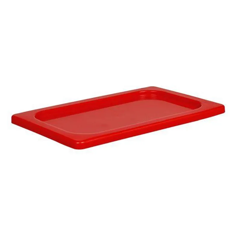 Bora Plastik GN 1/6 Kilitli Polipropilen Gastronorm Kapak, Kırmızı