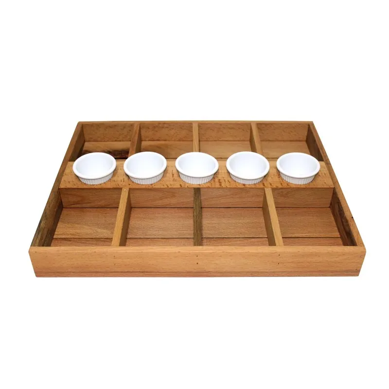 Biradlı Groovy GRV-CMB-02 Combo Ahşap Bölmeli Sunum Kasası, 44x34 cm