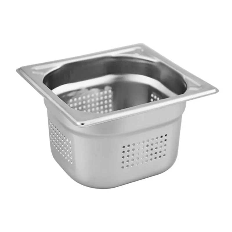 Öztiryakiler GN 1/6-150 mm Köşe Desenli Delikli Gastronorm Küvet