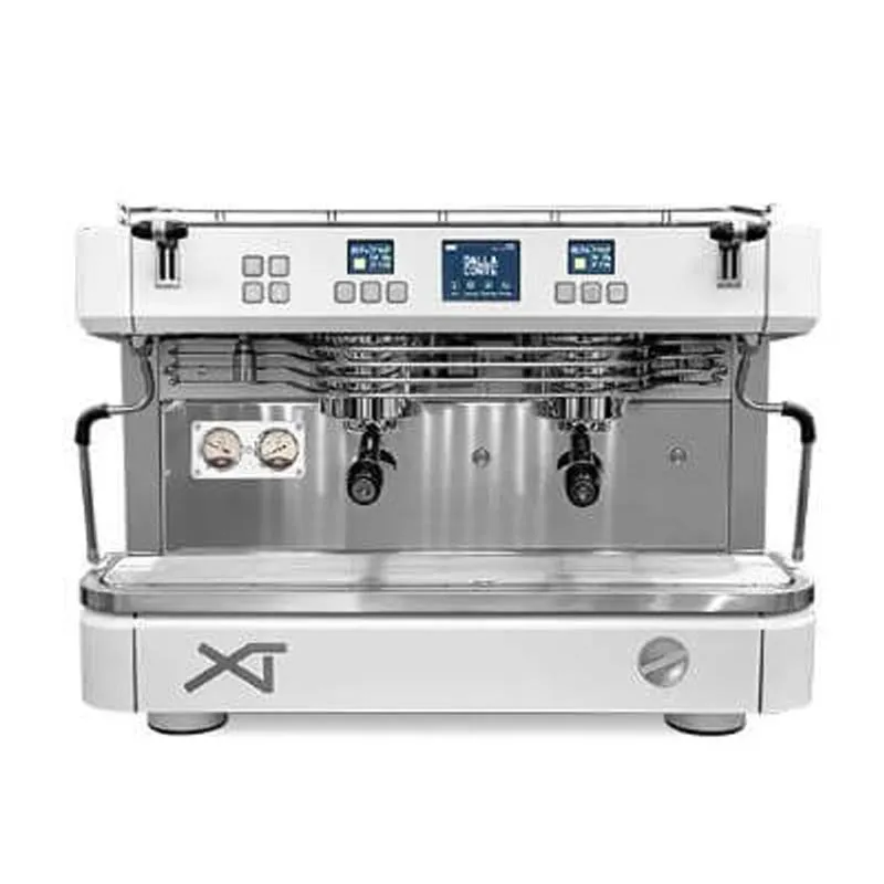 Dalla Corte XT Classic Espresso Kahve Makinesi, 2 Gruplu, Beyaz Krom