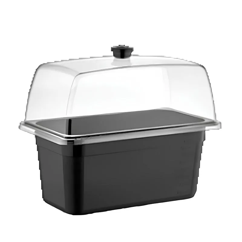 GastroPlast GN1/3-200 mm Polikarbon Gastronorm Küvet, Siyah