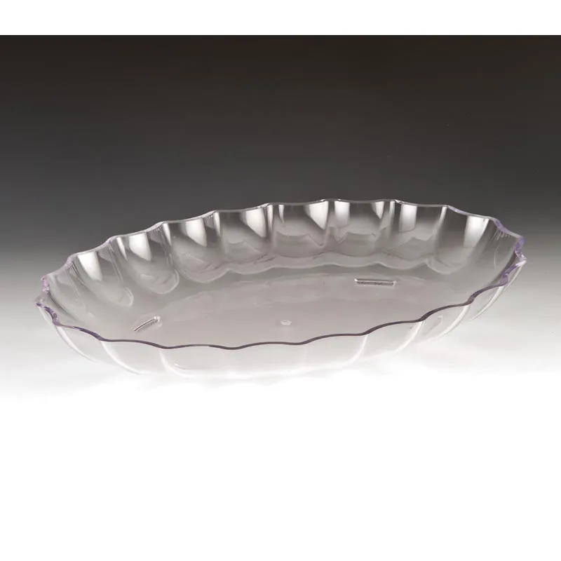 Zicco ZCP-296 Polikarbon Oval Teşhir Tabağı, 41.5x29.5x5.5 cm, Şeffaf