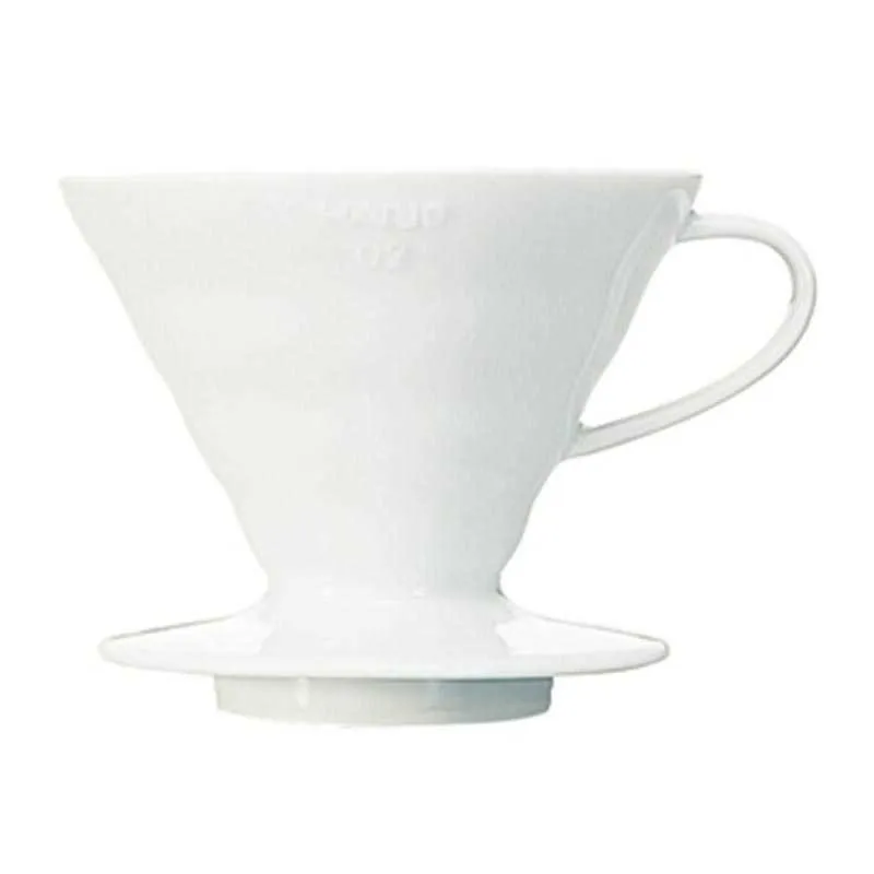 Hario VD-02W V60 02 Plastik Dripper, Beyaz